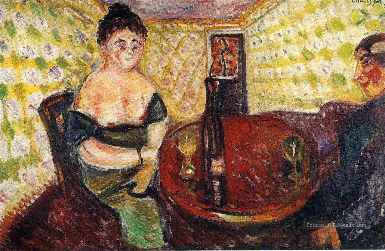 maison close scène zum Sussen madel 1907 Edvard Munch Peintures à l'huile